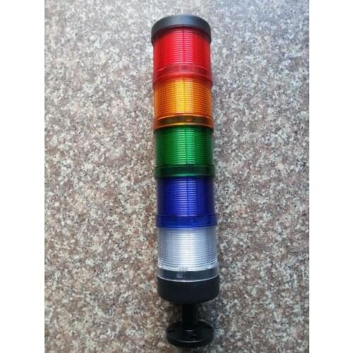 LED Signal Tower Light Moudle Stack Beacon Indicator NLT90-5 without Buzzer Diameter 90mm Flash and Steady light 2 in 1