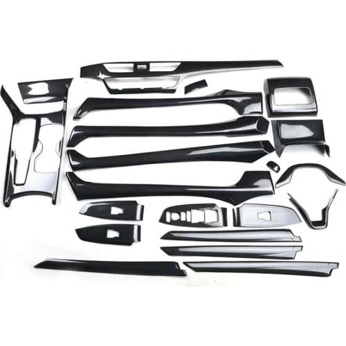 21pcs Car Interior Accessories For Honda Accord 10th 2018 Car Dashboard Cover Gear Shift Frame Window Lift Switch Bezel Styling