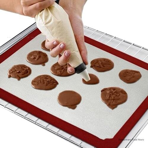Non-stick Food Grade Silicone Baking Mat Backing Plate Baken Pastry Safety Tool Rolling Dough Mat Large Size30X40CM Kitchen Cake