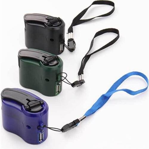 Emergency Charger Hand-Cranking USB Cell Phone Charger Portable Hand Power Dynamo Equipment For Outdoor Travel Mobile Phone