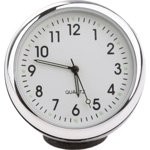 Car Clock Luminous Mini Automobiles Internal Stick-On Car Auto Dashboard Air Vent Stick-On Time Clock Quartz Analog Watch