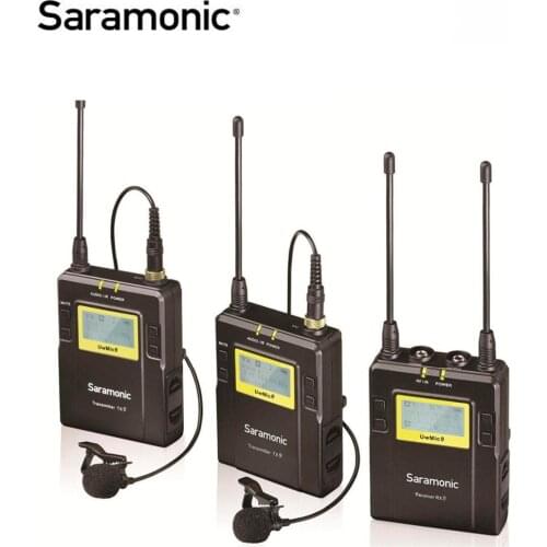 Saramonic UWMIC9 UHF Video Broadcast Interview Lavalier Wireless Microphone System for Canon Nikon Sony DSLR Camera Camcorder