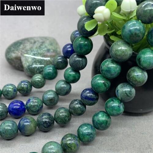 Sapphiros Blue Rock Lapis Lazuli Beads Stone Round 4-12mm Gemstone Loose Spacer