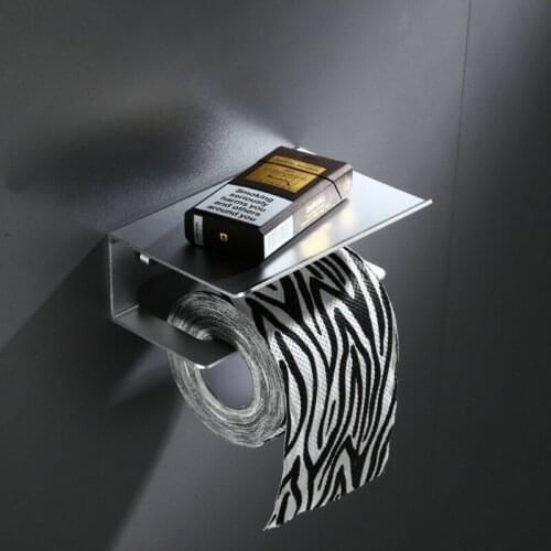 Toilet Paper Holder Sanitary Paper Roll Holder Paper Towel Holder Multi-function Mobile Phone Bathroom Shelves