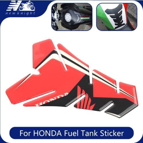For Honda CB650F CB1000R CR250 CR125 RVF VFR CB400 CB1300 Motorcycle 3D Gas Fuel Oil Tank Fishbone Rubber Protector Pad Sticker