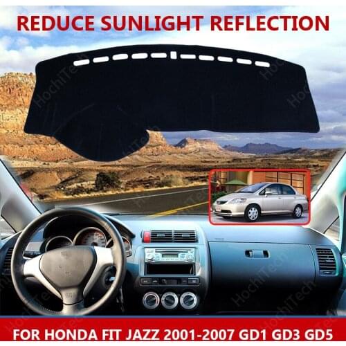 For Honda Fit Jazz 2001-2007 GD1 GD3 GD5 Right Left Hand Drive Good Polyester Material Anti Light Car Dashboard Cover Mat