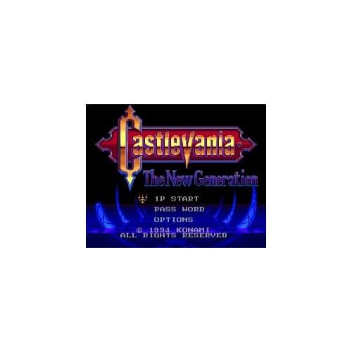 Castlevania The New Generation Game Cartridge Newest 16 bit Game Card For Sega Mega Drive / Genesis System
