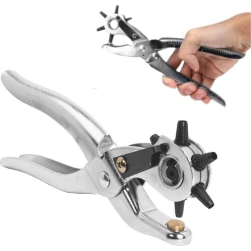 Easy Belt Leather Hole Punch Punching Tool Piercing Pliers Hole Punch Set
