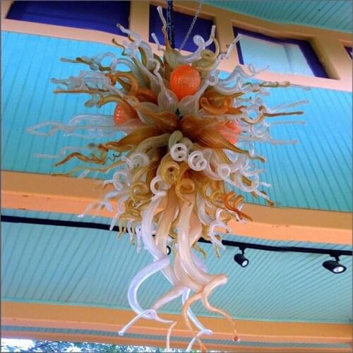 Newest Hot Sale Art Deco Hanging Lamp Murano Glass Modern Art Design Handmade Blown Glass Chihuly Art Chandelier