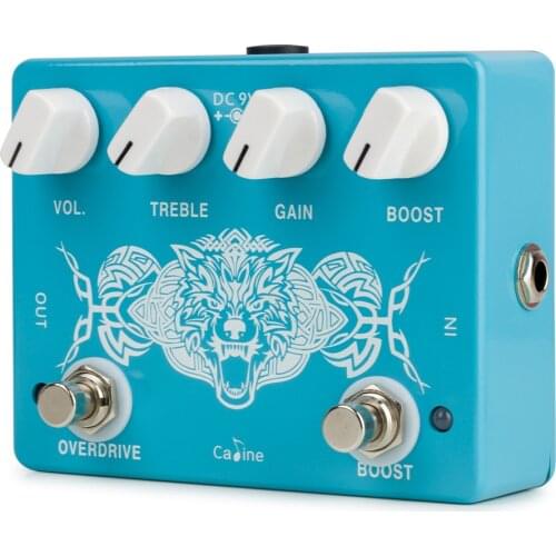 Caline CP-79 Overdrive Effects Pedal Boost Electric Guitar Effect Pedal True Bypass Sound Mixer Tremolo Loop Box Effector