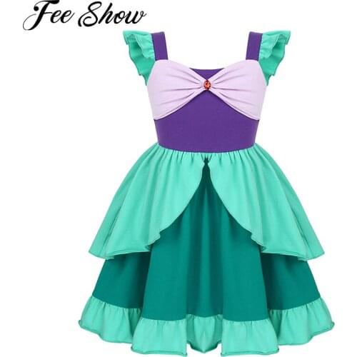 Girls Cosplay Dresses Children Christmas Dress Baby Birthday Clothes Halloween Cosplay Costume Carnival Fancy Party Gowns Dress