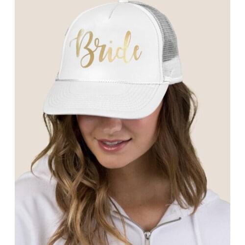 Custom Name Wedding Bridesmaid Bride Hats Letter Printing Baseball Cap Wedding Birthday Party Accessory Personalized Gifts Hats