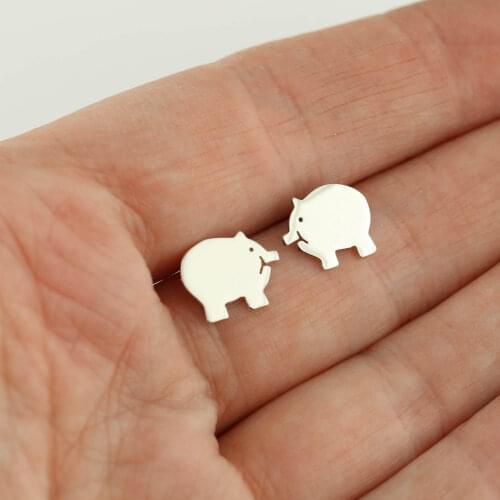 Piggy Stud Earrings Cute Cartoon Pig Earring Animal Jewellery Best Gift for Women Girl