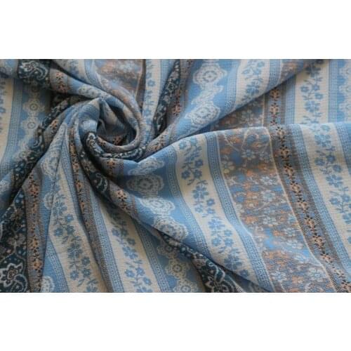 Width 1.5m chiffon fabric paisley and flowers pattern for apparel and scarf LS-2714