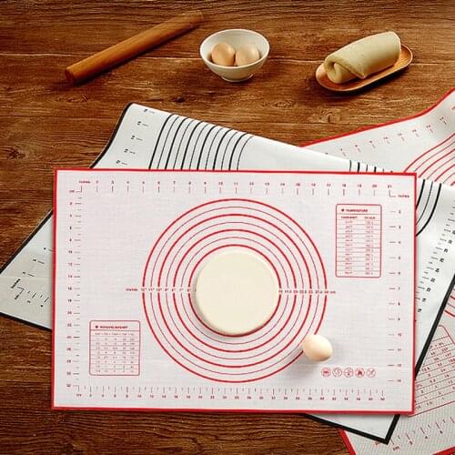 Silicone Sheet Pizza Dough Baking Mats Non-Stick Maker Holder Pastry Cooking Tools Utensils Bakeware Kitchen Gadgets Accessories