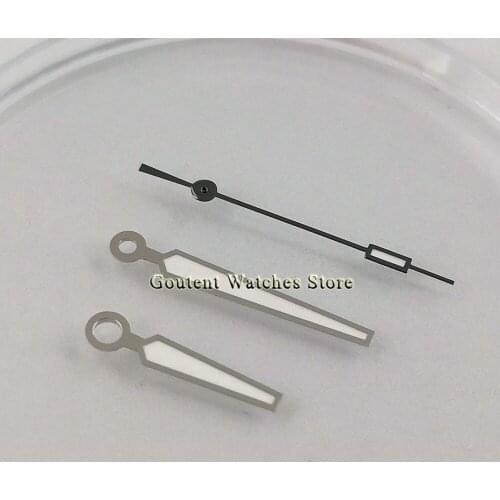 Luminous Silver Watch Hands Fit Miyota 8215 8205 821A,DG2813,3804 Automatic Movement
