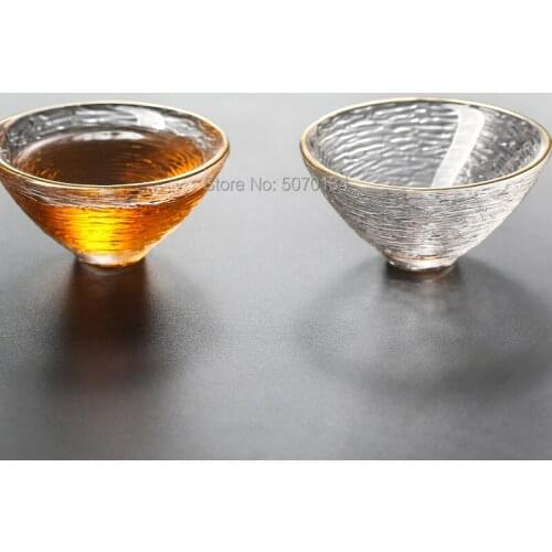 Japanese style heat-resistant wineglass water cup kung fu tea cup 40ml or 50ml in high quality