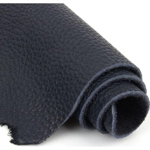 3.5mm Thick Dark Blue Cowhide Leather Diy First Layer Leather Fabric Table Mat Sofa Cushion Material Tela De Cuero