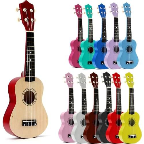Zebra Spring 21 inch Basswood Soprano Ukulele Guitar Rosewood 4 Strings Ukulele Bass Guitar Uke Kids Gift Musical Instruments