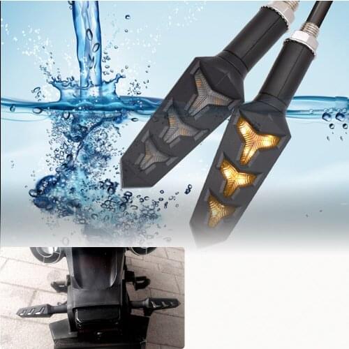 Universal Motorcycle 12V LED Turn Signal Lights Indicators Flowing Lights For Suzuki GSF 1250 1200 650 BANDIT GSX 1250 1400 650F