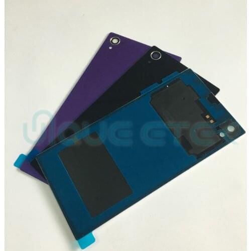 5.0'' Back Glass Cover For Sony Xperia Z1 L39H C6902 C6903 Battery Cover Back Door Housing With Adhesive replacement