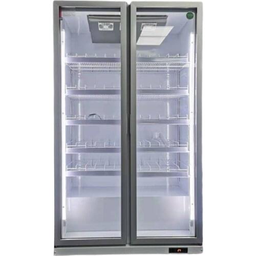 2 door Discount price Glass Door Built in Refrigerator 2 Door Fridge Beverage Cooler