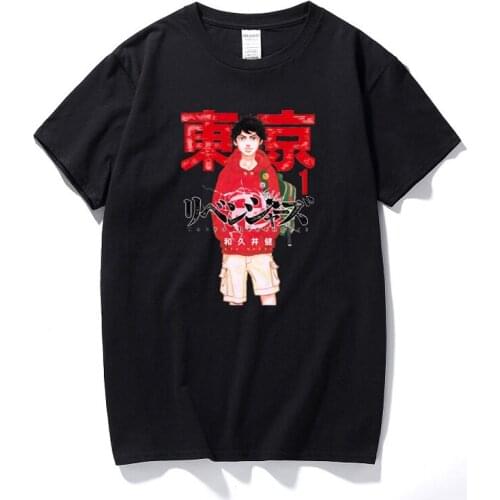 2021 Hot Summer Japanese Anime Tokyo Revengers T Shirt Men Kawaii Manga Graphic Tees Unisex Manjiro Sano Tops Cotton T-shirts