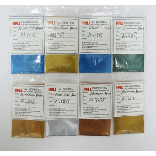 Aluminum pigment,color Aluminum powder pearl pigment,metalic pigment,1 lot=8 colors,20 gram each color,total 160 gram,free ship