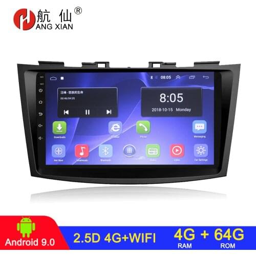 2din 2 din Car Radio For Suzuki Swift Ertiga 2005-2016 auto Radio audio GPS Navigation Android 9.1 car radio 4G wifi 4G 64G