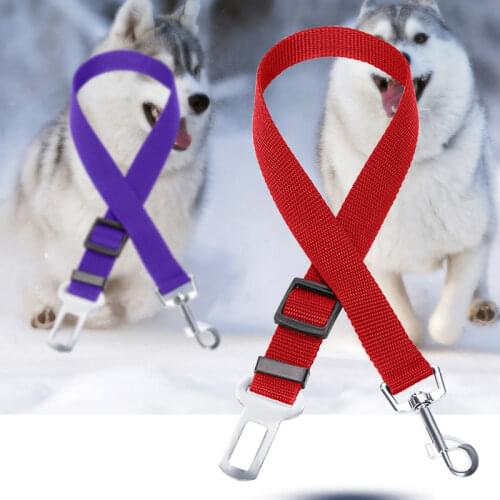 Vehicle Car Pet Dog Seat Belt Puppy Car Seatbelt Harness Lead Clip Pet Dog Supplies Safety Lever Auto Traction Products 3S1