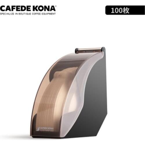 CAFEDE KONA filter paper storage box V60 V-shaped filter paper holder moisture-proof
