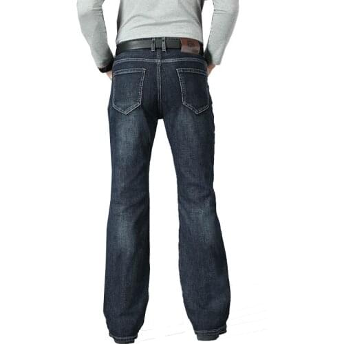 Jeans For Men Mens Big Flared Jeans Boot Cut Leg Flared Loose Fit High Waist Male Designer Classic Denim Jeans Size 28-38 40