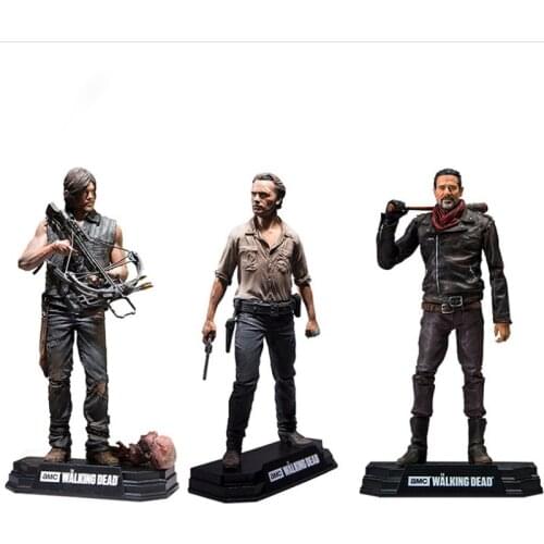 Movie The Walking Dead Characters Rick Grimes Daryl Negan PVC Action Figure Collectible Model Toys 15CM