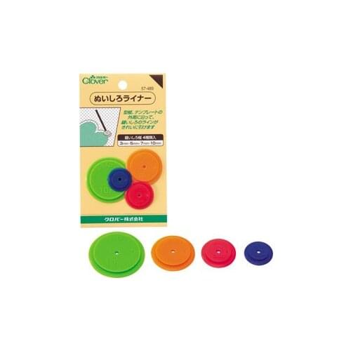 Imported from Japan CLOVER tool seam allowance circle line drawing wheel 57-489