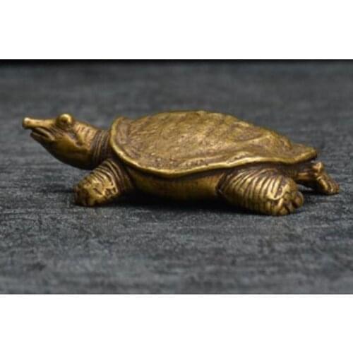 Chinas Brass Tortoise Small Statue