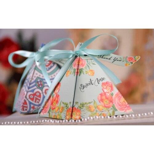 Space Stars Candy Box Wedding Birthday Baby Shower Party Nebula Cosmic Paper Ribbon Sweets Chocolate Gift Favors Boxes Vinatge