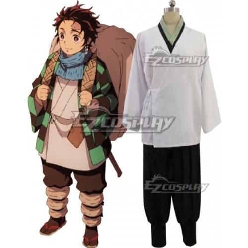 Kamado Tanjirou Adult Party Outfit Set First Halloween Christmas Kimono Suit Carnival Cosplay Costume Whithout Coat E001