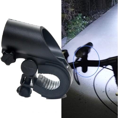 Bike Lamp Mount Sturdy Wear-resistant Plastic Non-slip Bike Flashlight Holder Durable Portable Wear-resistant for Road Bike