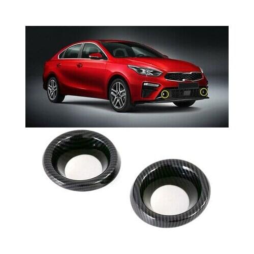 Carbon Fiber Front Fog Light Cover 2pcs For Kia Forte / K3 / Cerato 2019-2020