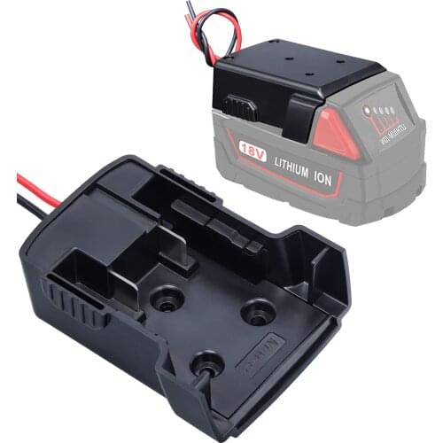 Best Price Battery Adapter for Milwaukee M18 XC18 18V Li-Ion Battery DIY Power Tool Battery Converter 14 Awg Wires Connector