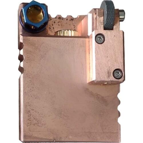 Handmade copper kerosene lighter arm up retro vintage rubbing wheel steampunk oxidation play antique