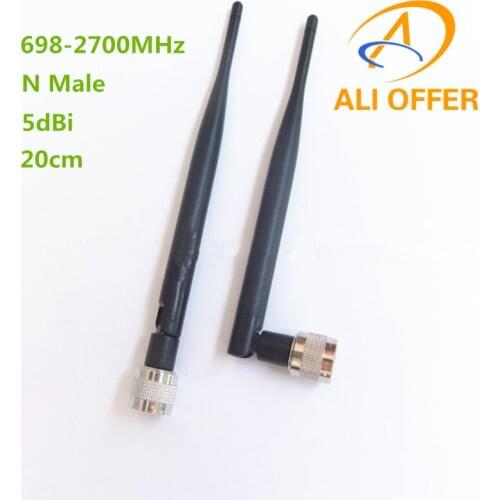 Multi-Band 698-2700MHz Rubber Antenna for 700/800/900/1800/1900/2100/2600/2700 Repeater,CDMA DCS 4G LTE Full Frequency Antenna