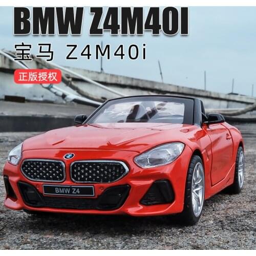 1:30 Bmw z4 Roadster Alloy Car Model Open Door Sound And Light Simulation Metal Car Decoration Toy Car Boy Collection Gift
