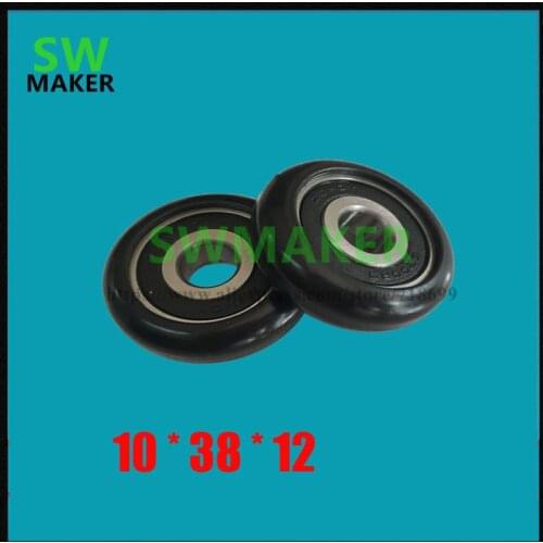 Outer ball, plastic bearing, inner diameter, 10*38*12, small bearing, pulley, roller, glue, nylon, plastic wheel, arc type R