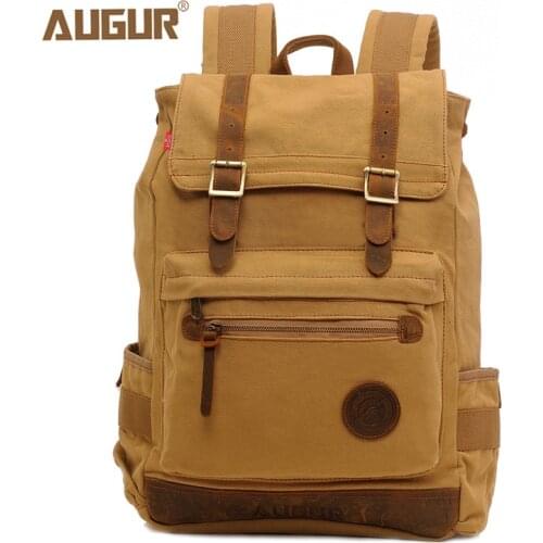 2020 New mens Leisure Canvas Backpack backpack backpack versatile large capacity canvas bag