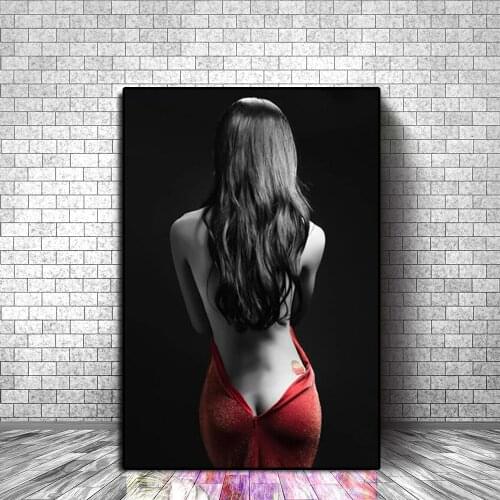 Modern Style Half Nude Women Posters and Prints Wall Art Canvas Painting Sexy Naked Pictures for Living Room Home Cuadros Decor
