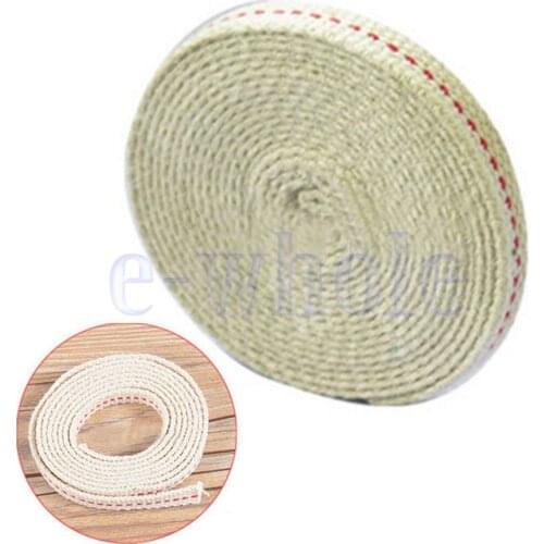 Flat Cotton Oil Lamp Lantern Wick 10mm For Kerosene Burner Lighting 5 Feet New High Quality HG3152