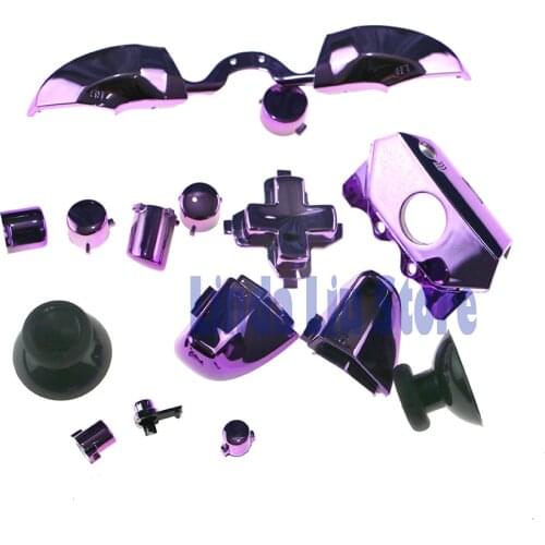 7 colors Chrome Full Set Dpad RT LT RB LB ABXY Guide Buttons For Xbox One 3.5 mm Elite Limited edition Controller 2sets