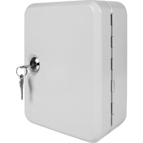 LESHP Key Cabinet Box 20 Tags Fobs wall Mounted Lockable Security Metal cupboard Safe for Home Property Management Company