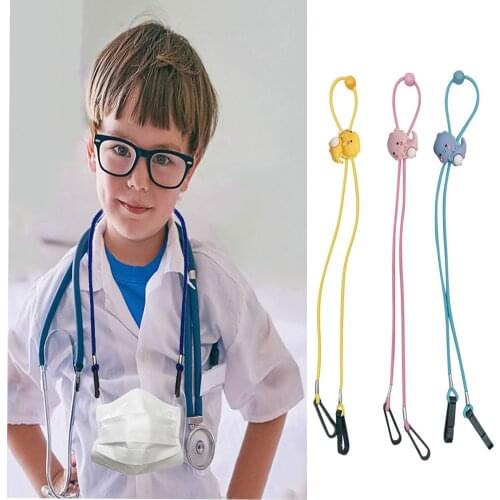 Mask Lanyard Children Glasses Dual-Purpose Rope Anti-Lost Rest Adjustable Ear Holder Rope Hang On Neck String For Storing Masks